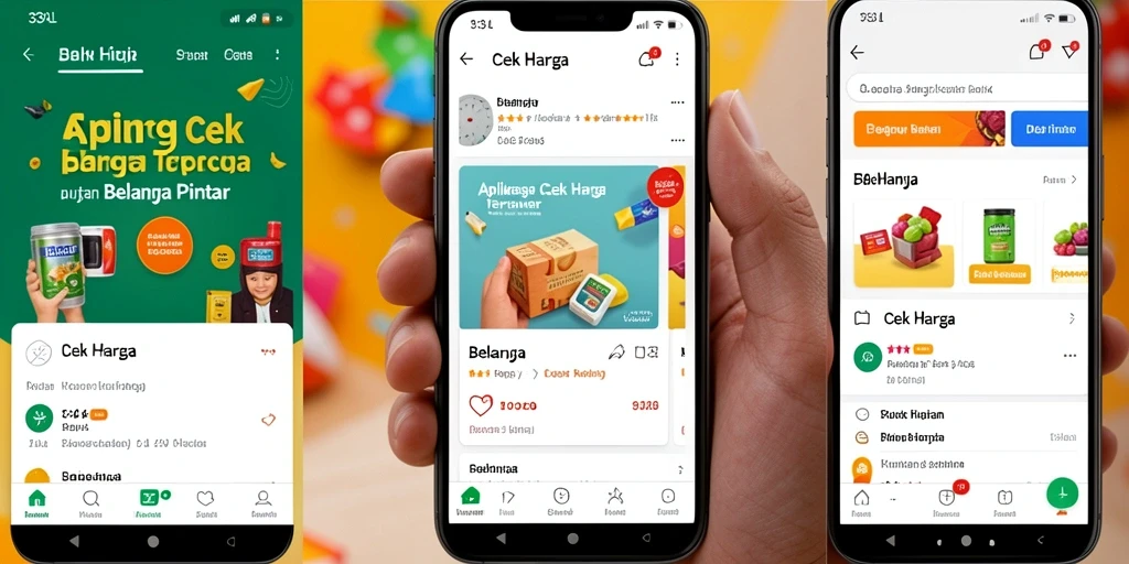 Tampilan antarmuka aplikasi Cek Harga 33L yang user-friendly.