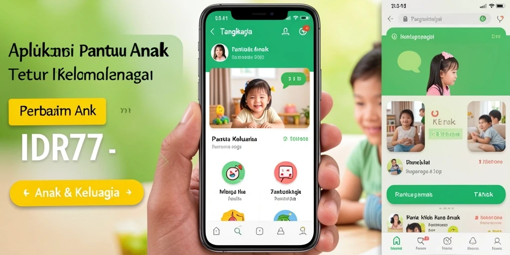 Tampilan antarmuka IDR77 yang intuitif dan ramah anak.