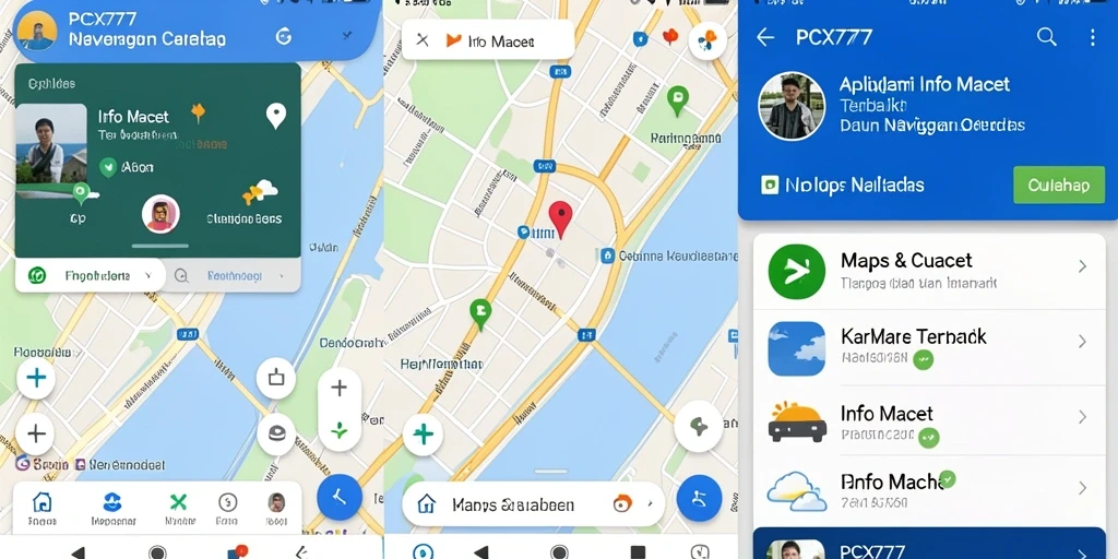 Tampilan antarmuka aplikasi PCX777 yang informatif dan mudah digunakan.